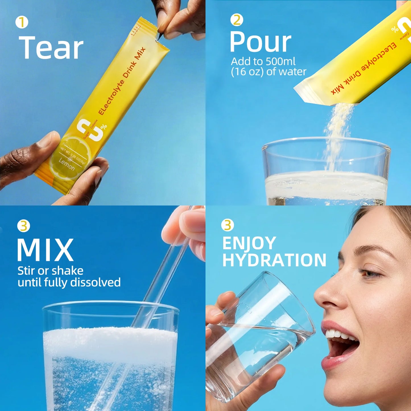 Beworths Electrolyte Powder Sugar Free Hydration For Endurance