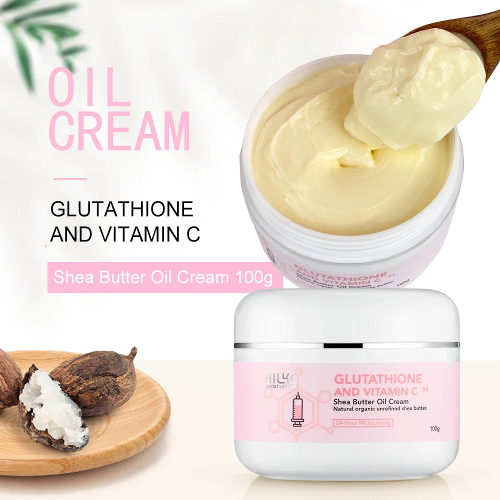 AILKE Organic Shea Butter Whitening Cream For Face And Body