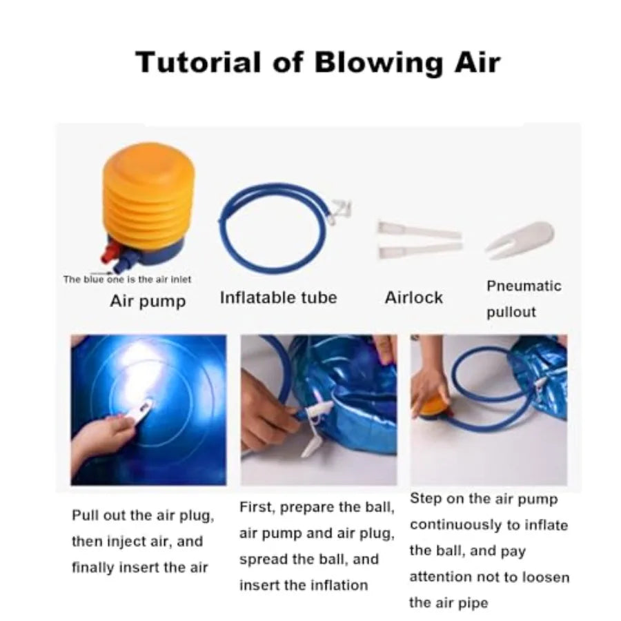 Explosion Proof Yoga Ball With Pump For Fitness And Balance Training