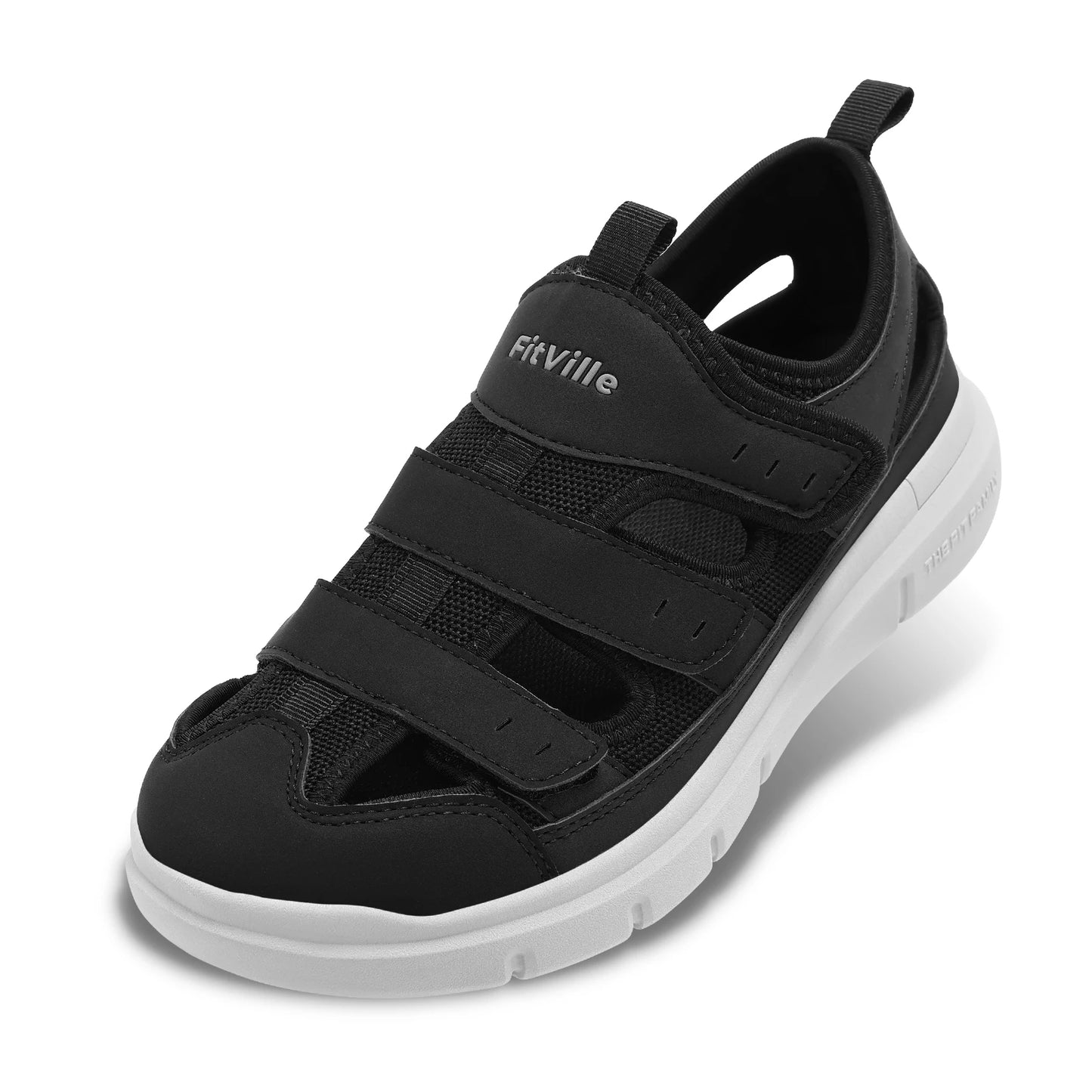 Fitville Men's Wide Sandals Lightweight Diabetic Arch Support