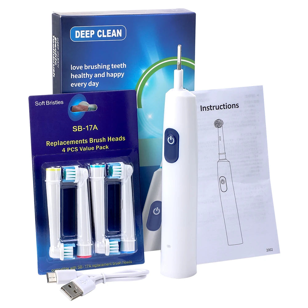 Ms.Dear Electric Toothbrush Cordless USB Rechargeable With Multiple Modes