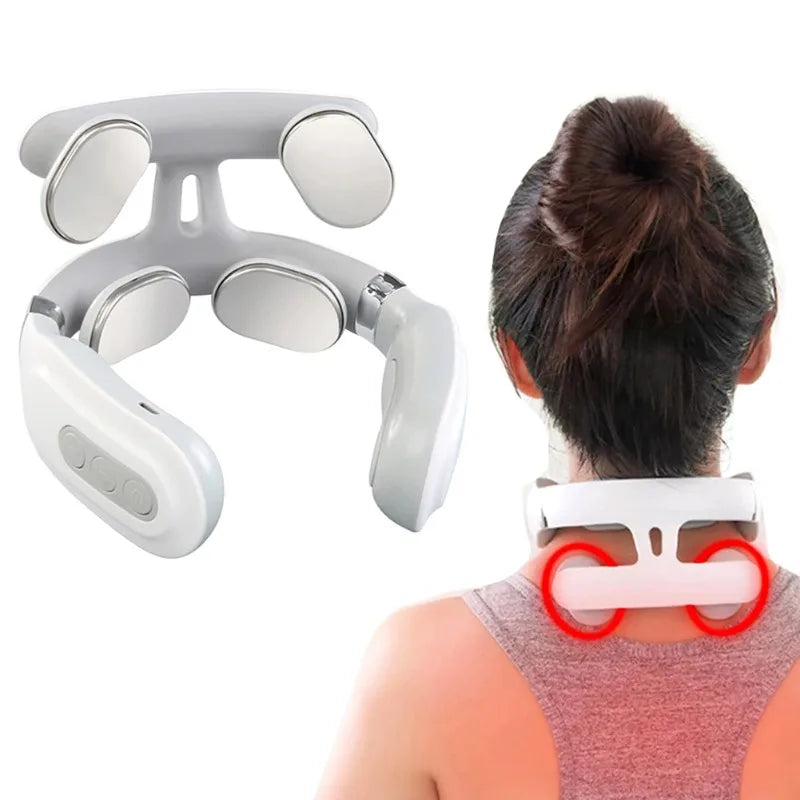 Neck Massager With USB Charging, Heating, Breathing Light