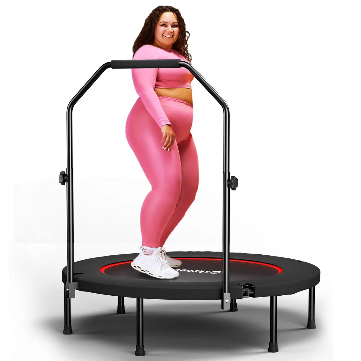 40 Inch Foldable Mini Rebounder Trampoline With U Bar