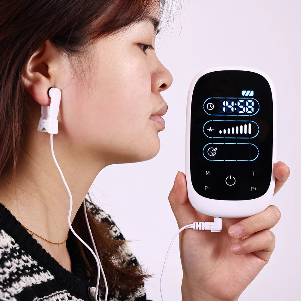 ATANG CES Device Brain Stimulation Therapy Ear Clip for Sleep
