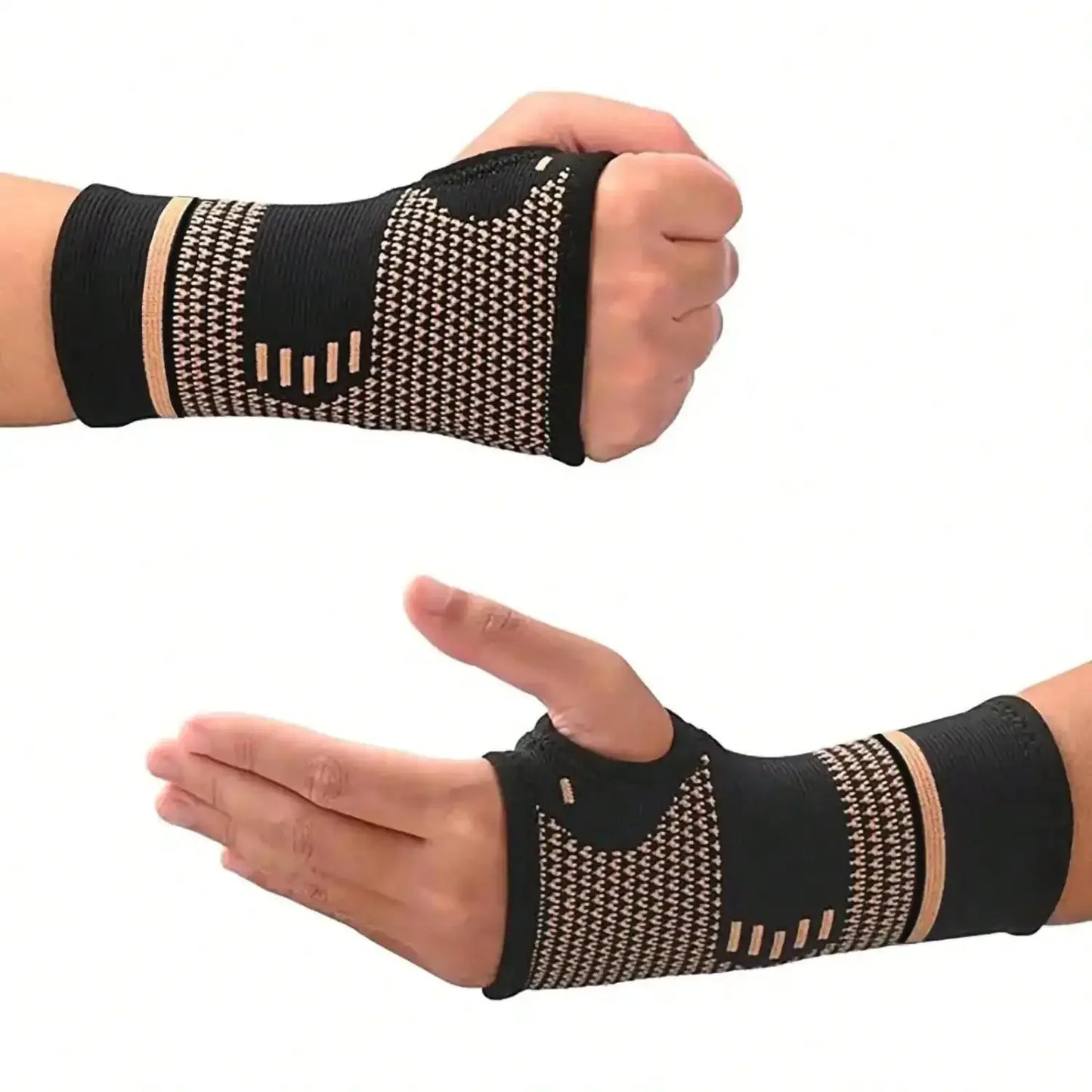 Sports Wrist Compression Sleeve Breathable Unisex Wrist Wraps For Gym