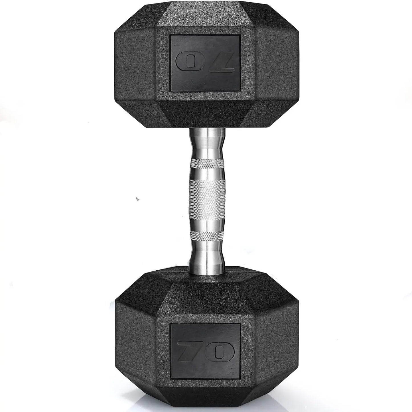 Rubber Hex Dumbbells Set For Home Gym Cast Iron Coated