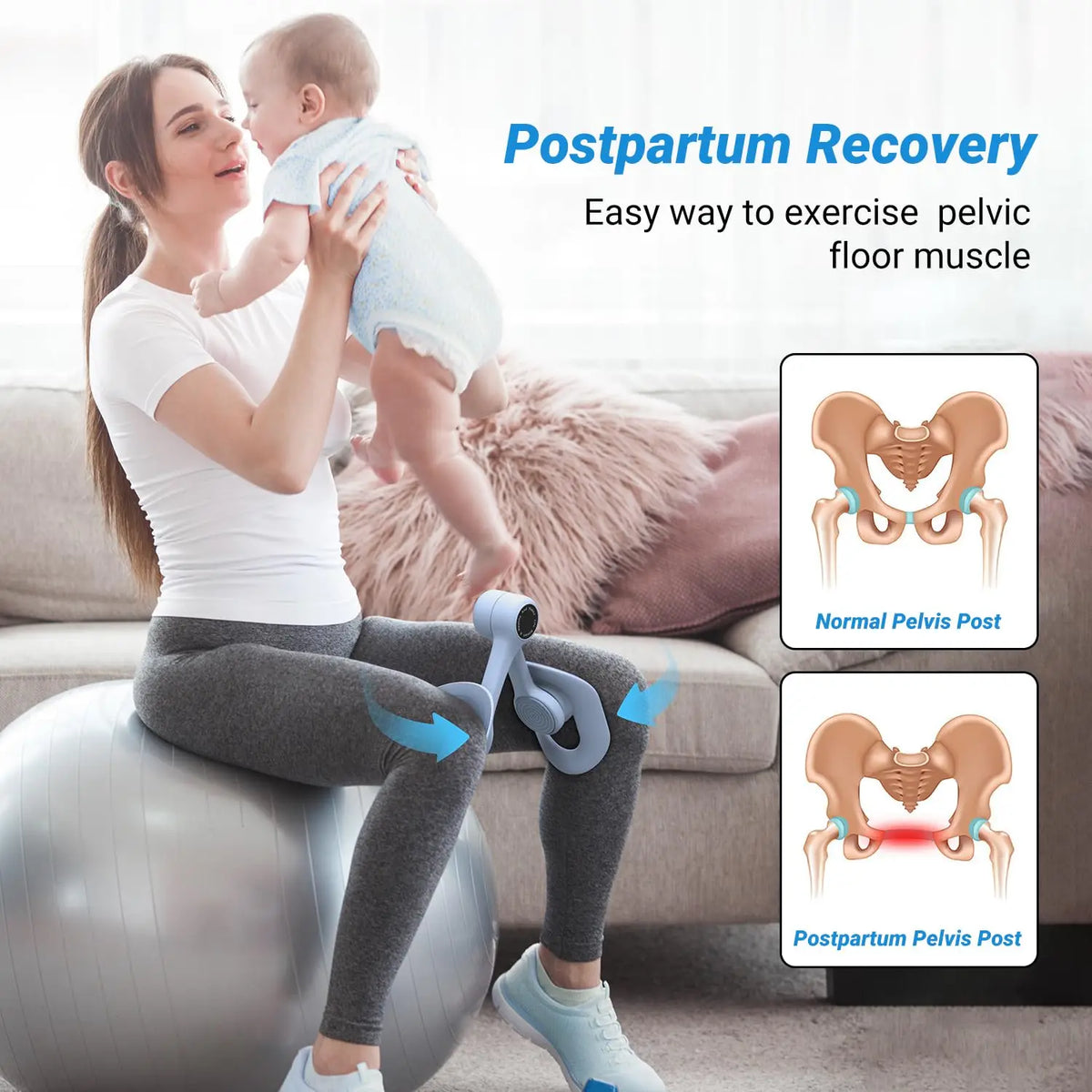 MERACH Pelvic Floor And Inner Thigh Muscle Trainer Exercise Device