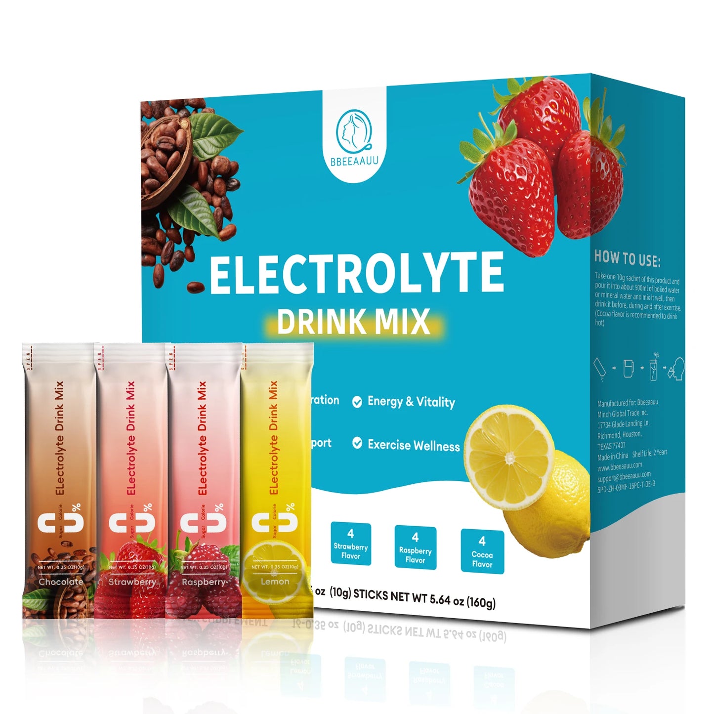 Beworths Electrolyte Powder Sugar Free Hydration For Endurance