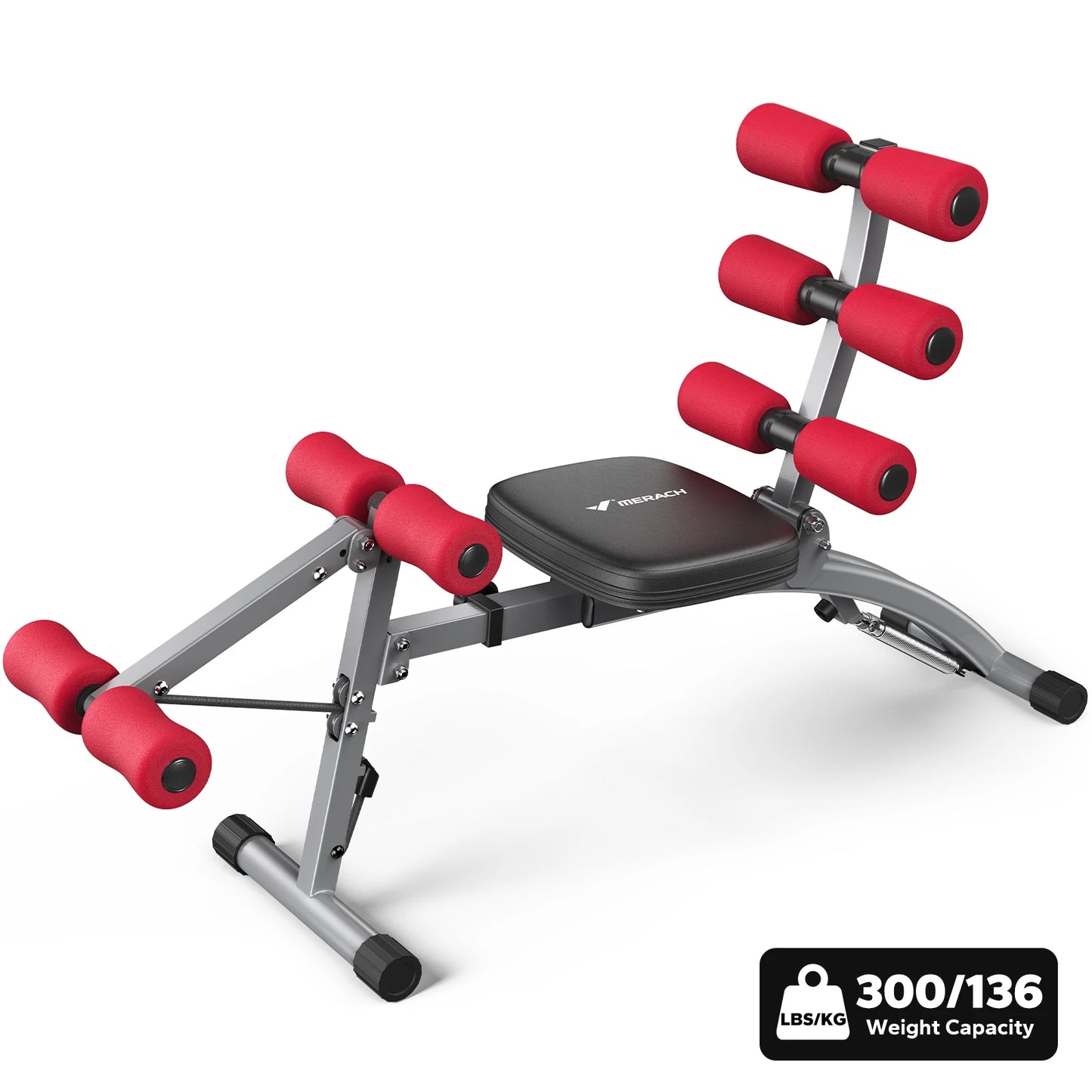 MERACH Ab Machine Multi Functional Adjustable Sit Up Bench