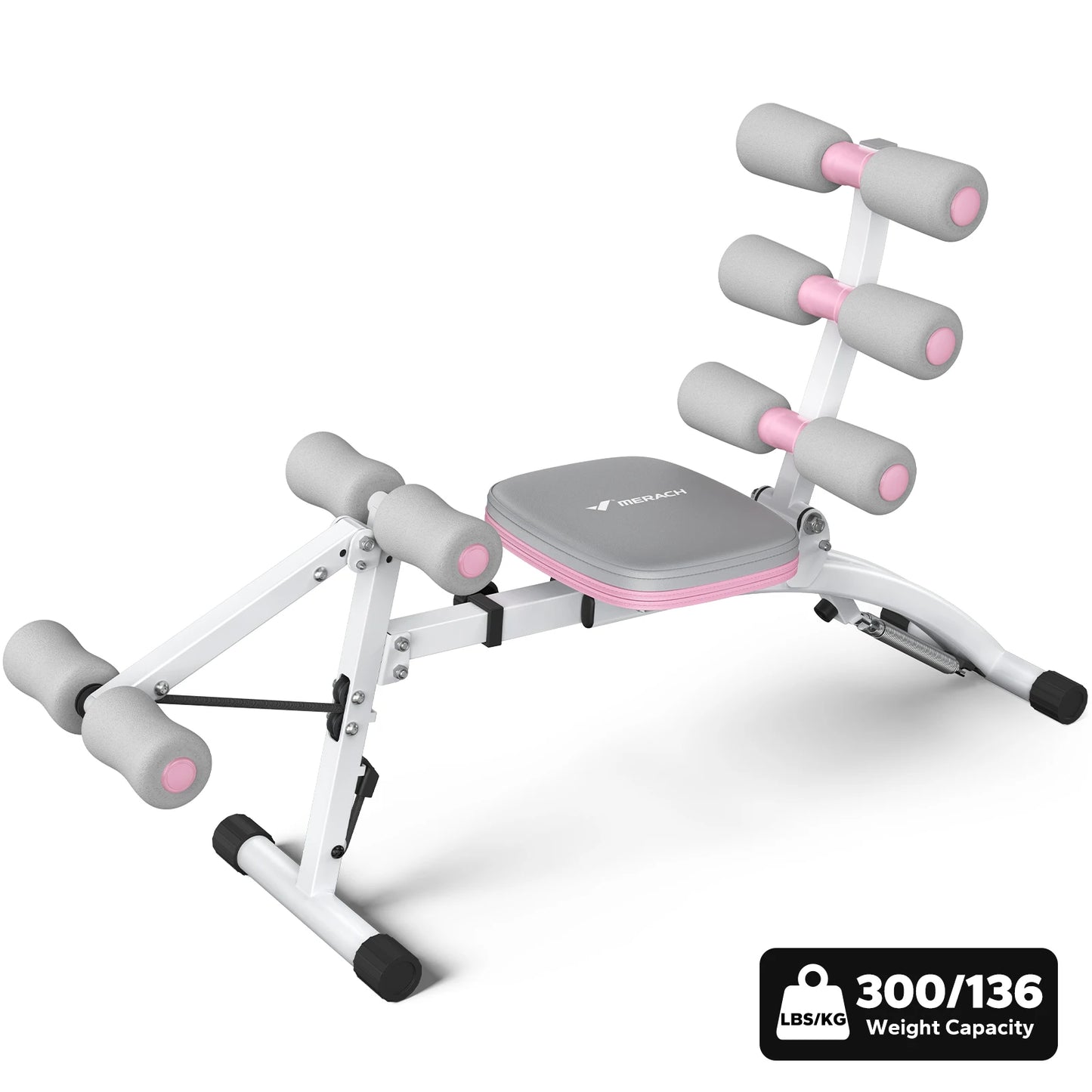 MERACH Ab Machine Multi Functional Adjustable Sit Up Bench