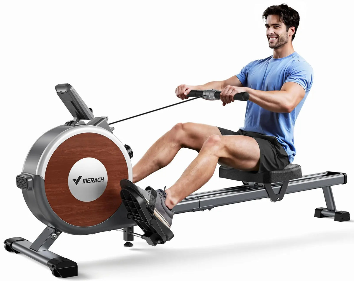 MERACH Magnetic Rowing Machine With Quiet Resistance for Home Use