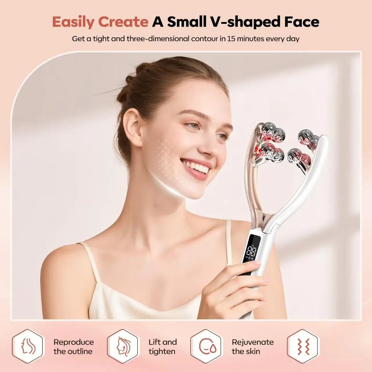 Doge Vollar Facial Massager for Face and Neck with Lymphatic Drainage