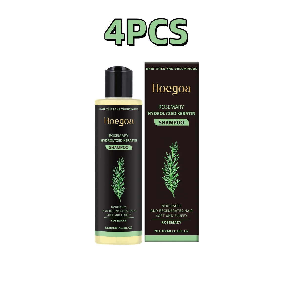 Hoegaoa Rosemary Shampoo Oil Control Boost Volume Strengthen Strands