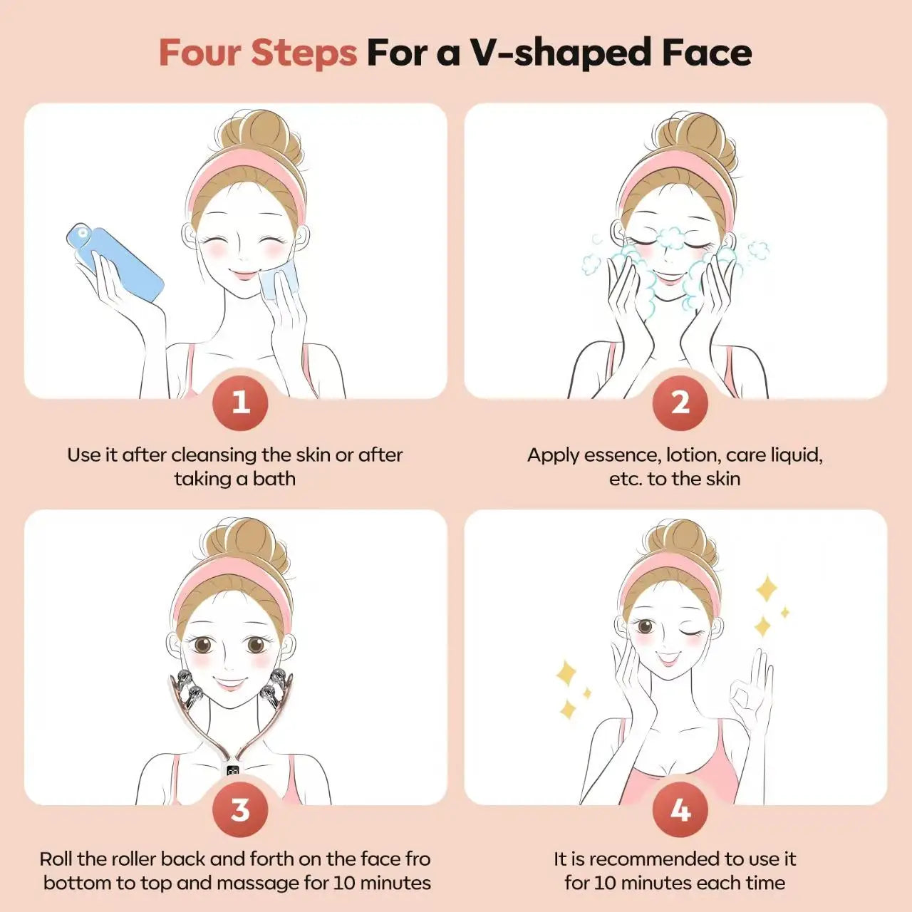 Doge Vollar Facial Massager for Face and Neck with Lymphatic Drainage
