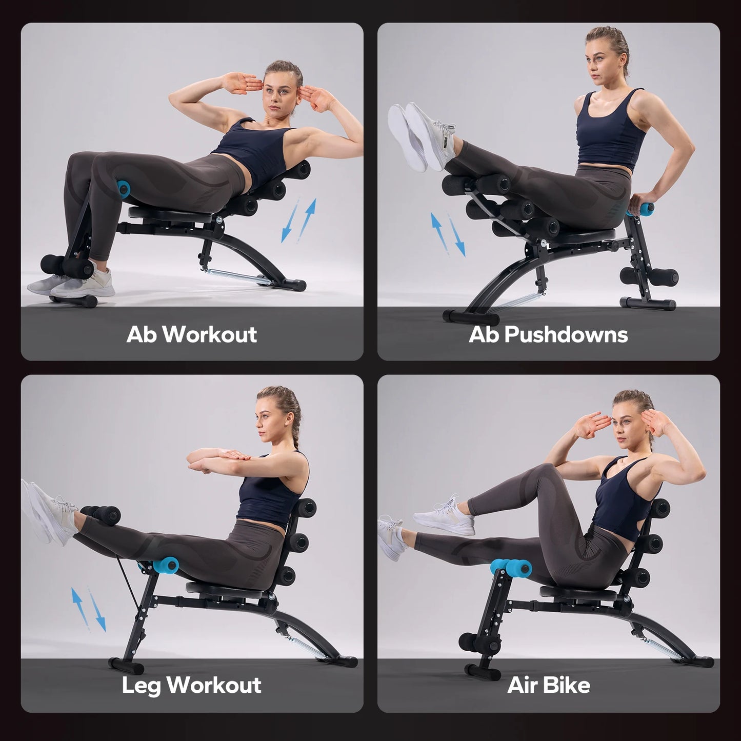 MERACH Ab Machine Multi Functional Adjustable Sit Up Bench