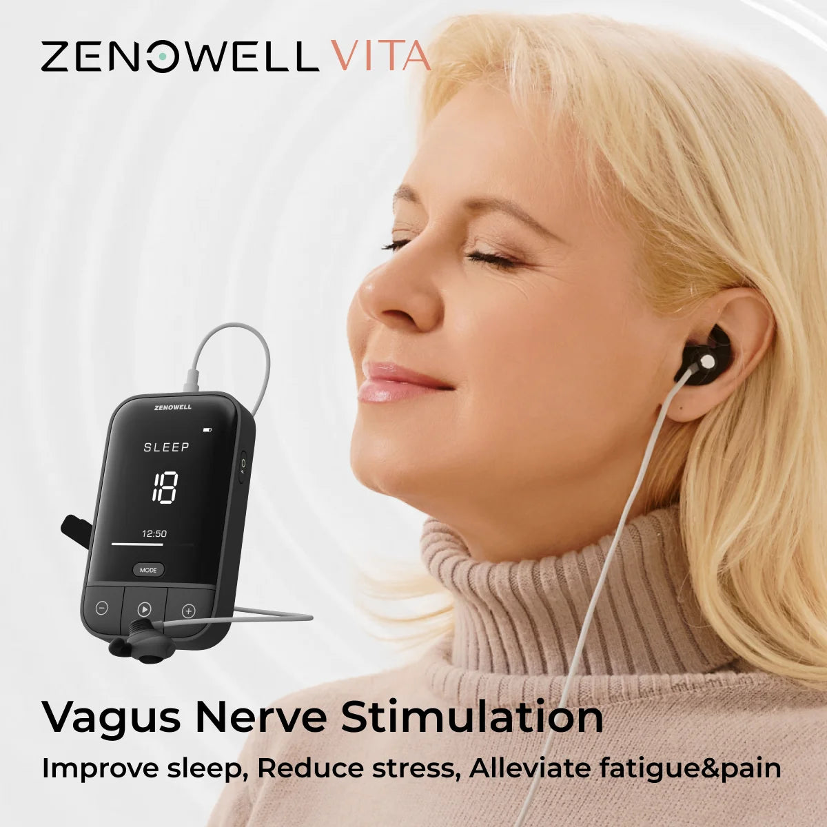 Zenowell Vagus Nerve Stimulation For Deep Sleep And Anxiety Relief