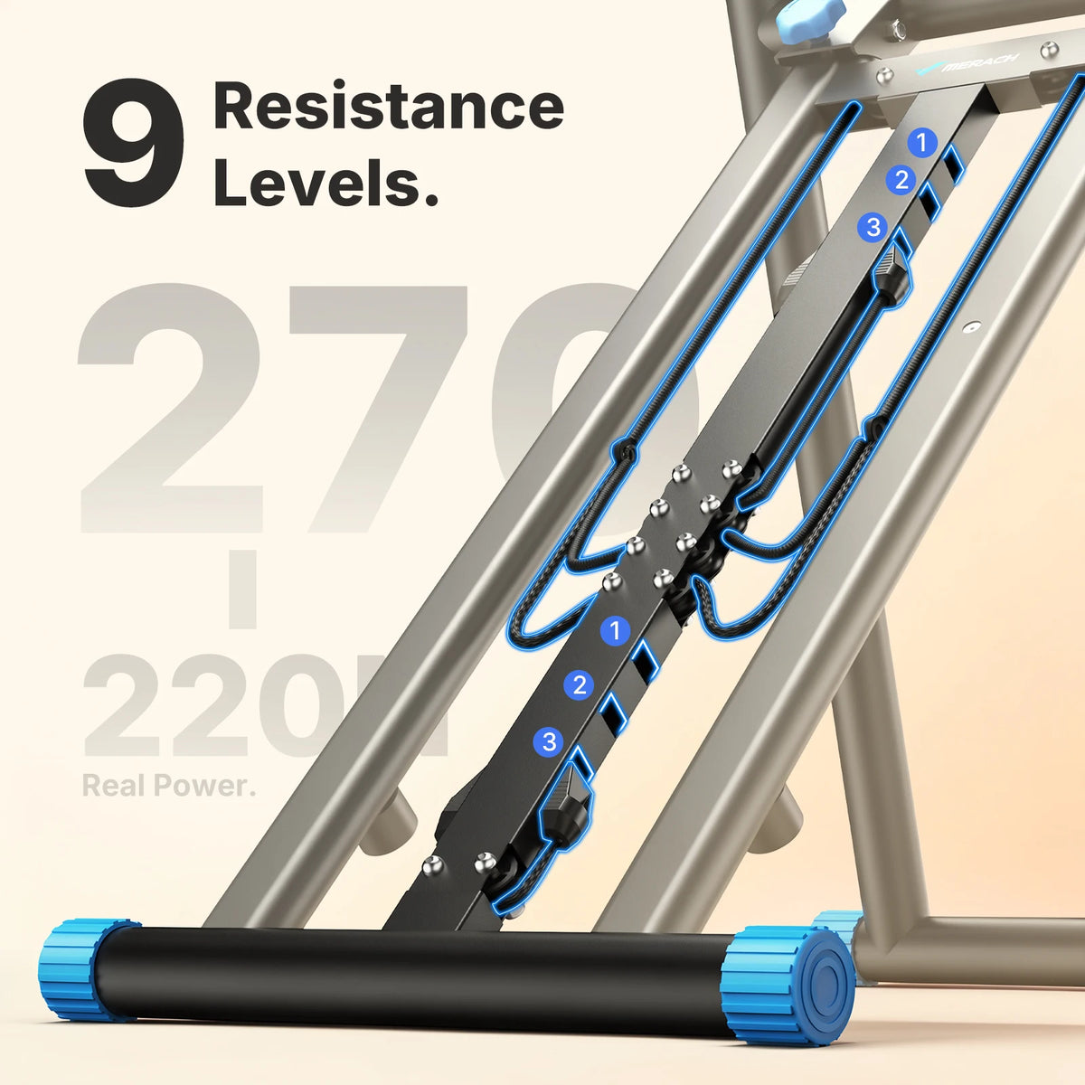 Merach Adjustable Foldable Stair Stepper For Home Cardio Fitness