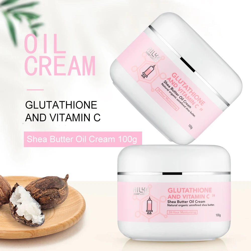 AILKE Organic Shea Butter Whitening Cream For Face And Body