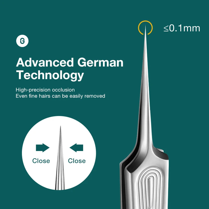 MR.GREEN Ingrown Hair Tweezers With Needle Nose Pointed Tips