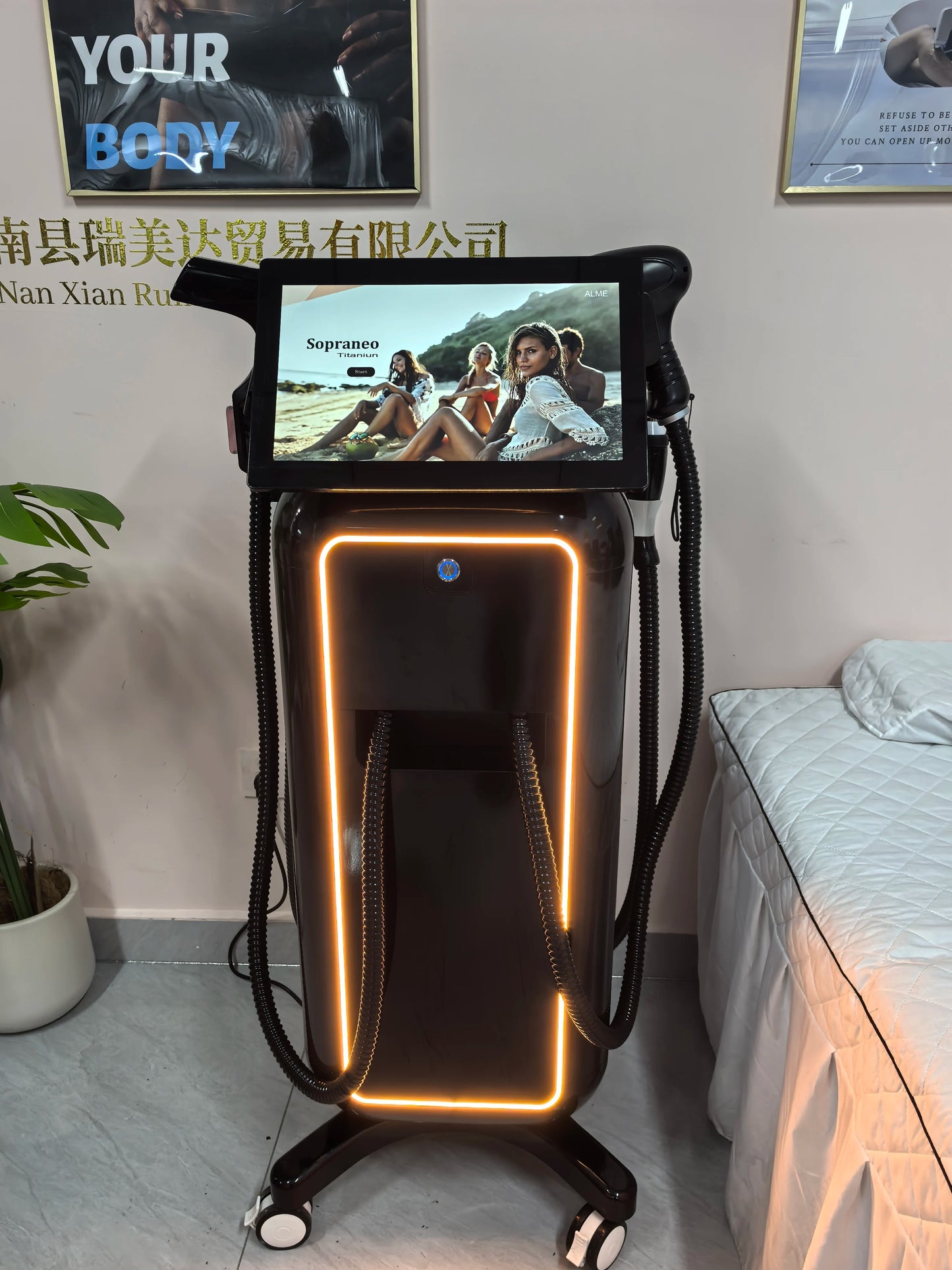 MYOSLIM 4in1 Soprano Titanium Ice RF Diode Laser Hair Removal