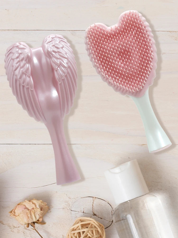 Professional Mini Angel Detangling Hairbrush Anti Static Hair Comb