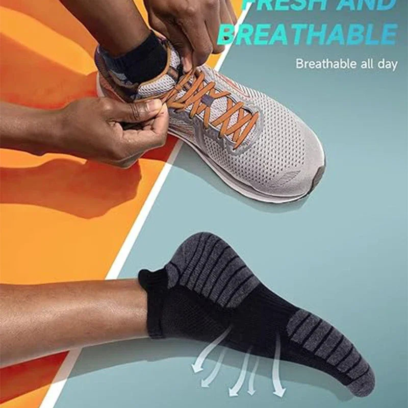 3 Pairs Ankle Running Socks For Men And Women Cotton