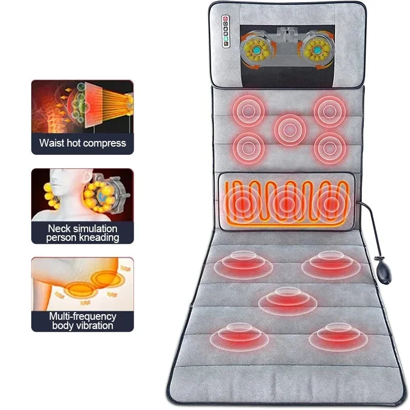 Multifunctional Electric Massage Mat For Full Body Kneading Neck Back