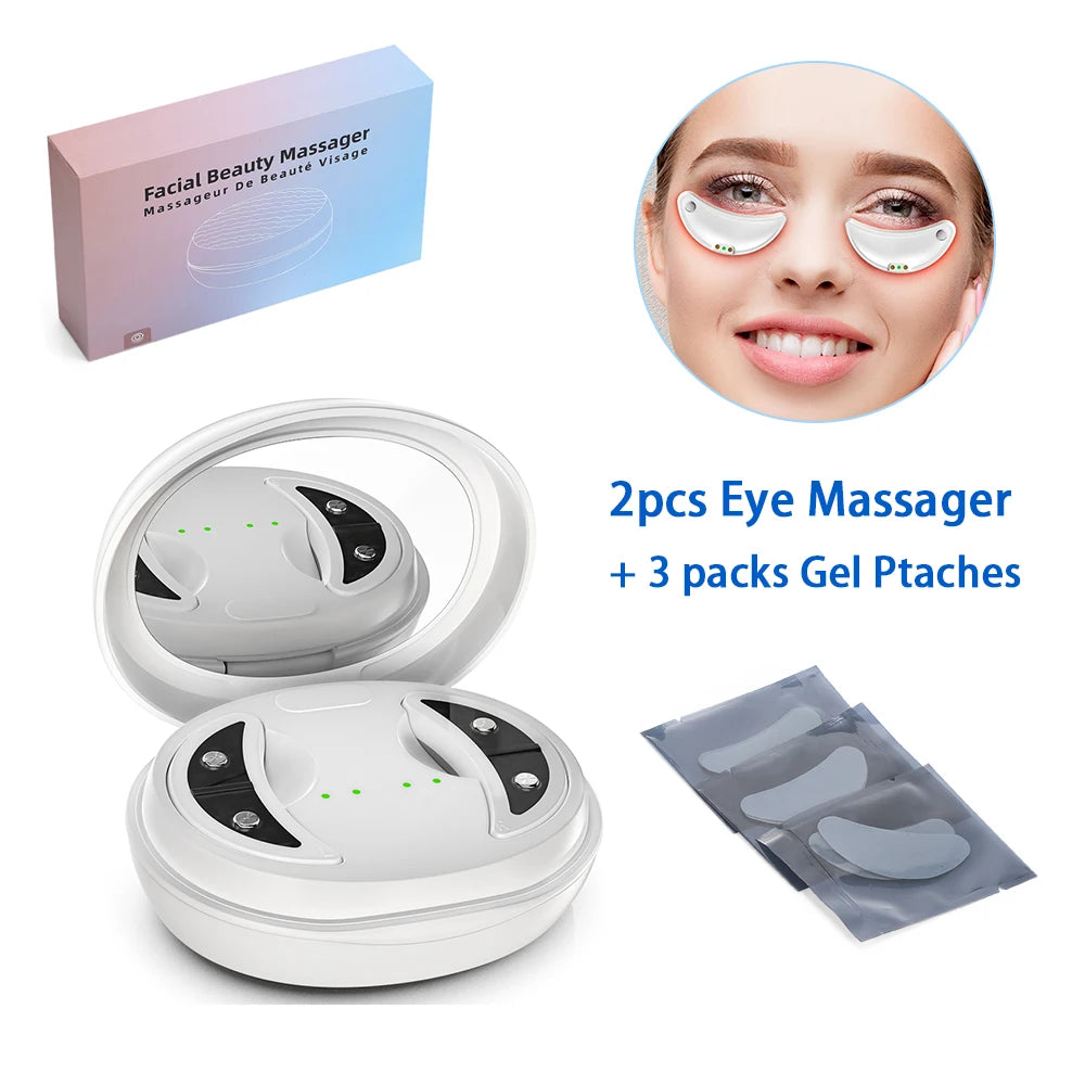 Hailicare Wireless Eye Massager Patches With 660nm LED Light