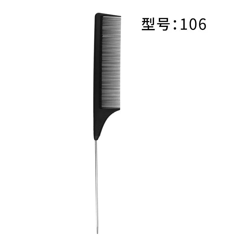 Professional Black Rat Tail Barber Comb Anti Static Hair Styling Tool