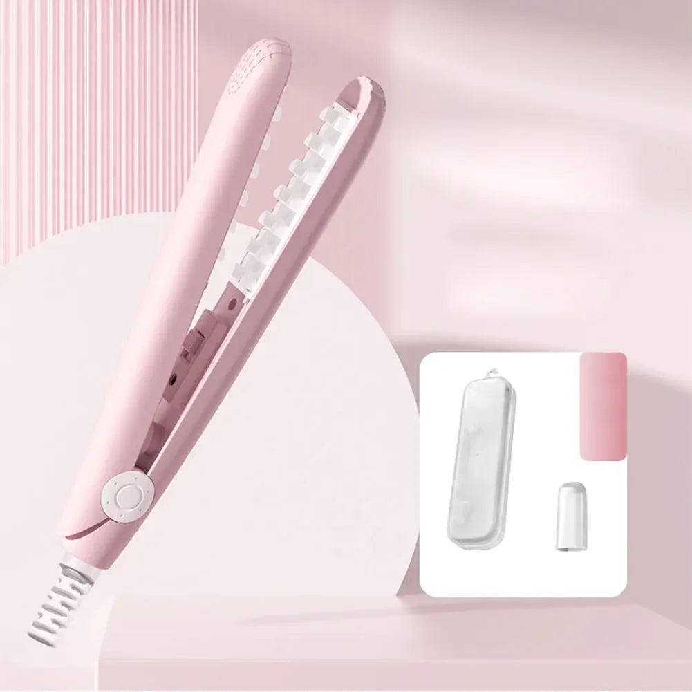3D Grid Curler Mini Hair Curling Iron With Ceramic Barrel