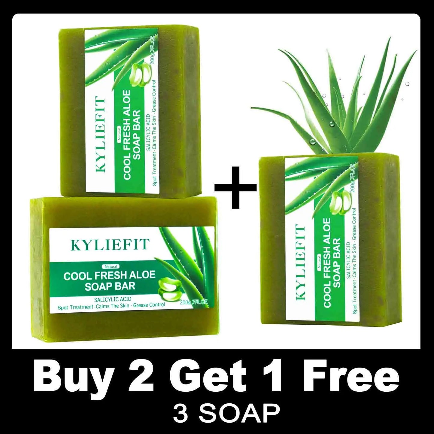 AILKE Aloe Vera Whitening Soap For Clear Skin And Radiance