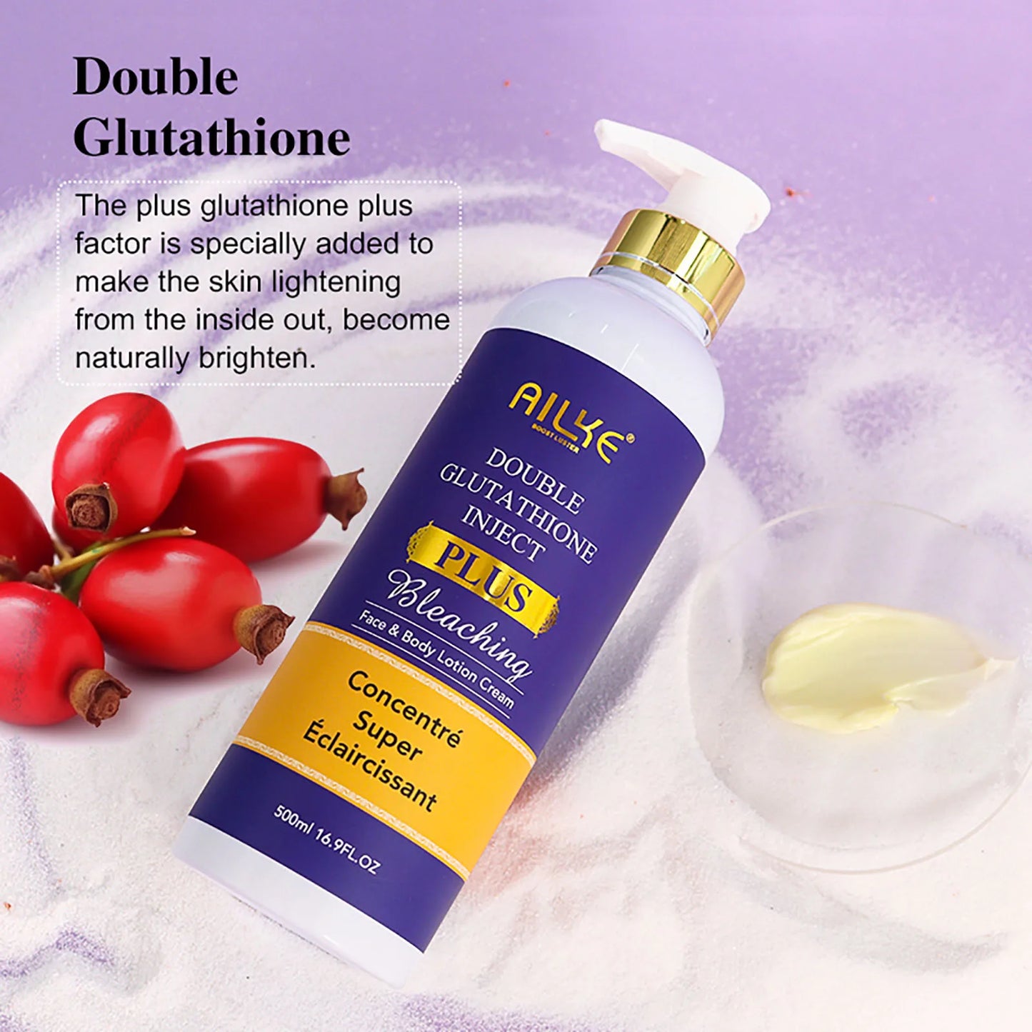 AILKE Glutathione Plus Whitening Skincare Set For Even Tone