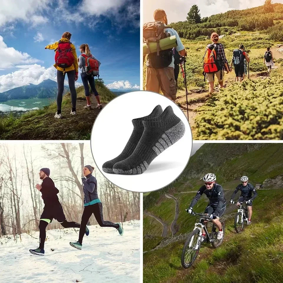 3 Pairs Ankle Running Socks For Men And Women Cotton