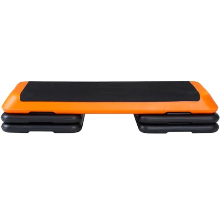 Adjustable Aerobic Step Platform With Stackable Risers For Home Gym