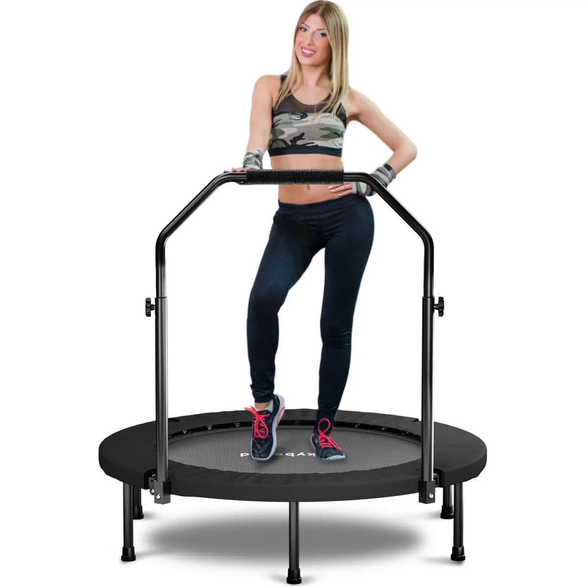 40 Inch Foldable Mini Rebounder Trampoline With U Bar
