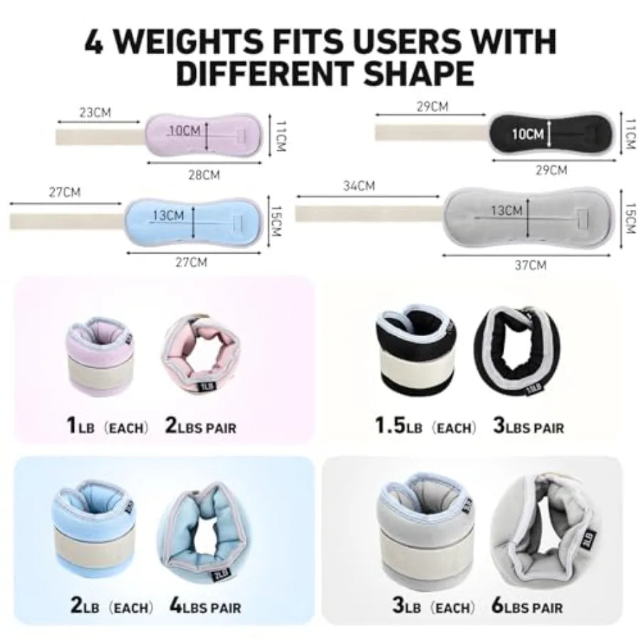 Adjustable Ankle Weight Set For Strength Training And Fitness