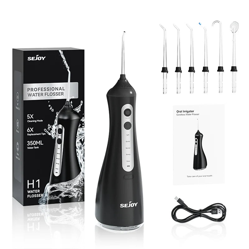 Sejoy Electric Oral Irrigator Water Flosser Cordless Six Modes