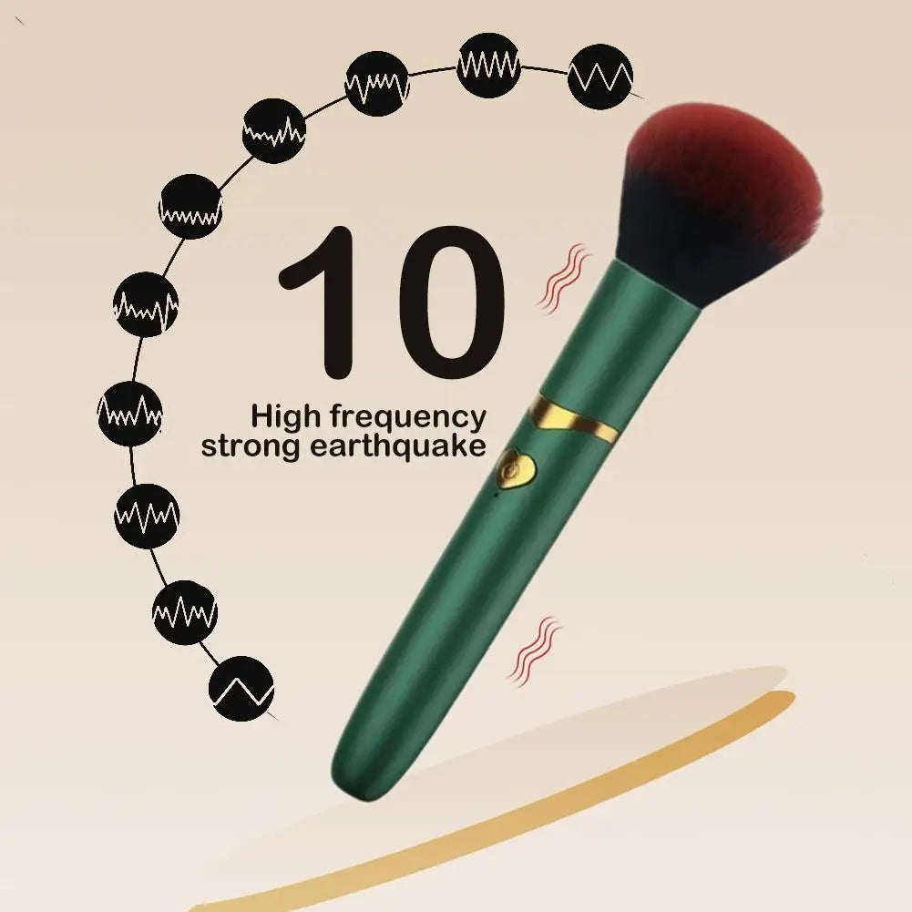2-In-1 Electric Makeup Brush With Vibration Massage