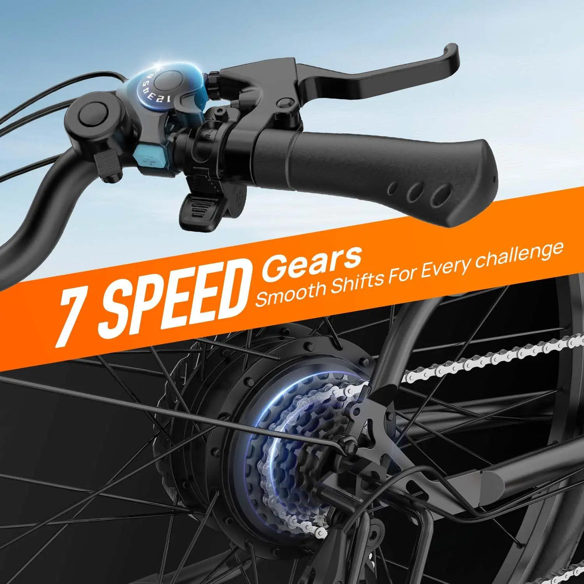Urlife 750W Electric Commuter Bike With Removable Battery