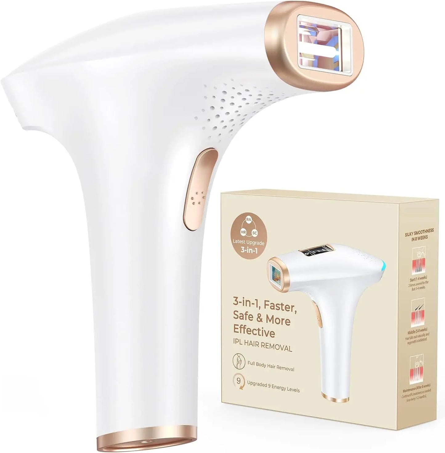 JOOYEE IPL Hair Removal Device Safe Permanent Painless Epilator