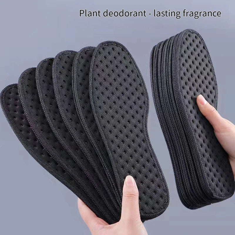 Bamboo Charcoal Antibacterial Deodorizing Sports Insoles