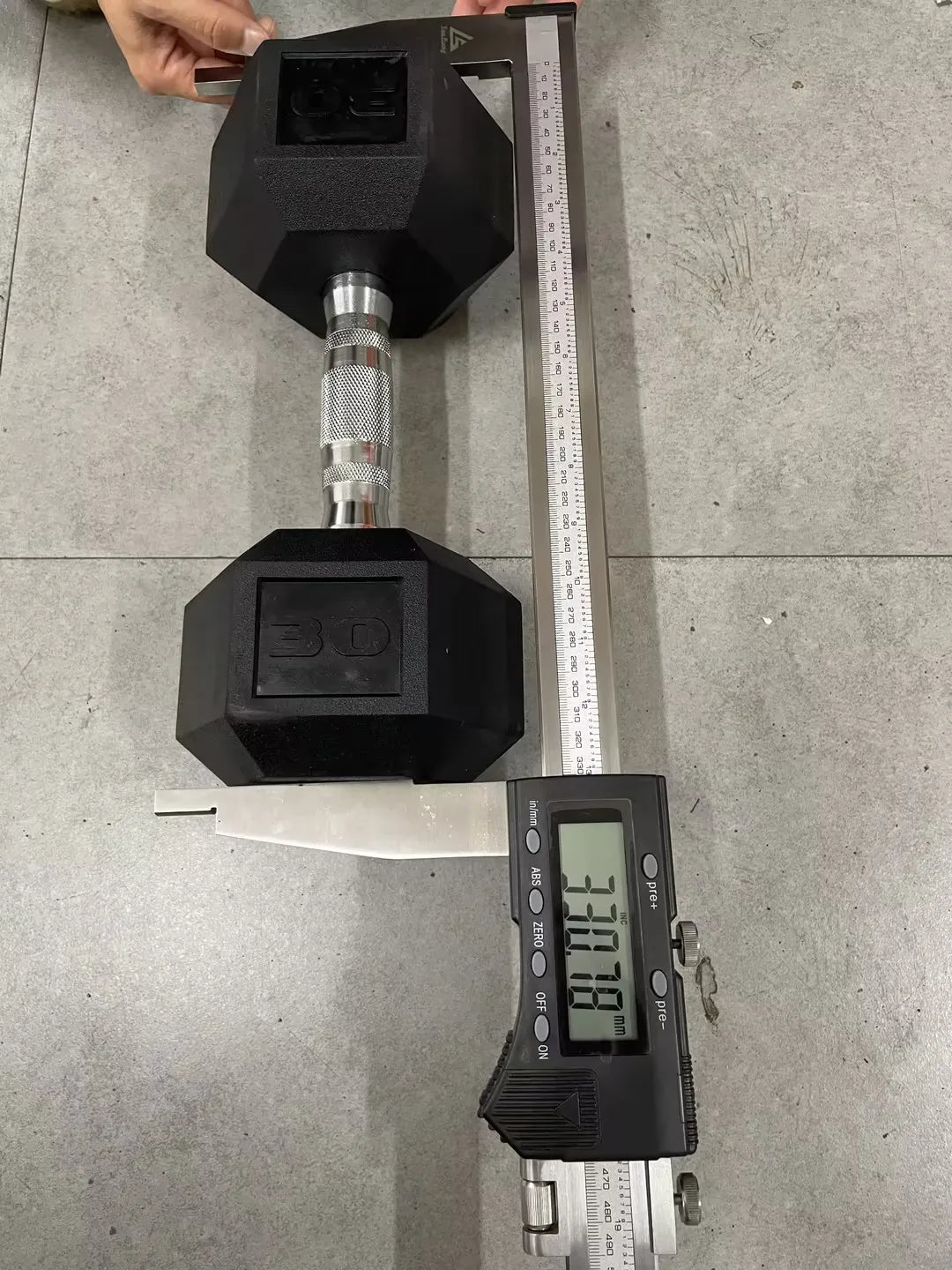 Rubber Hex Dumbbells Set For Home Gym Cast Iron Coated