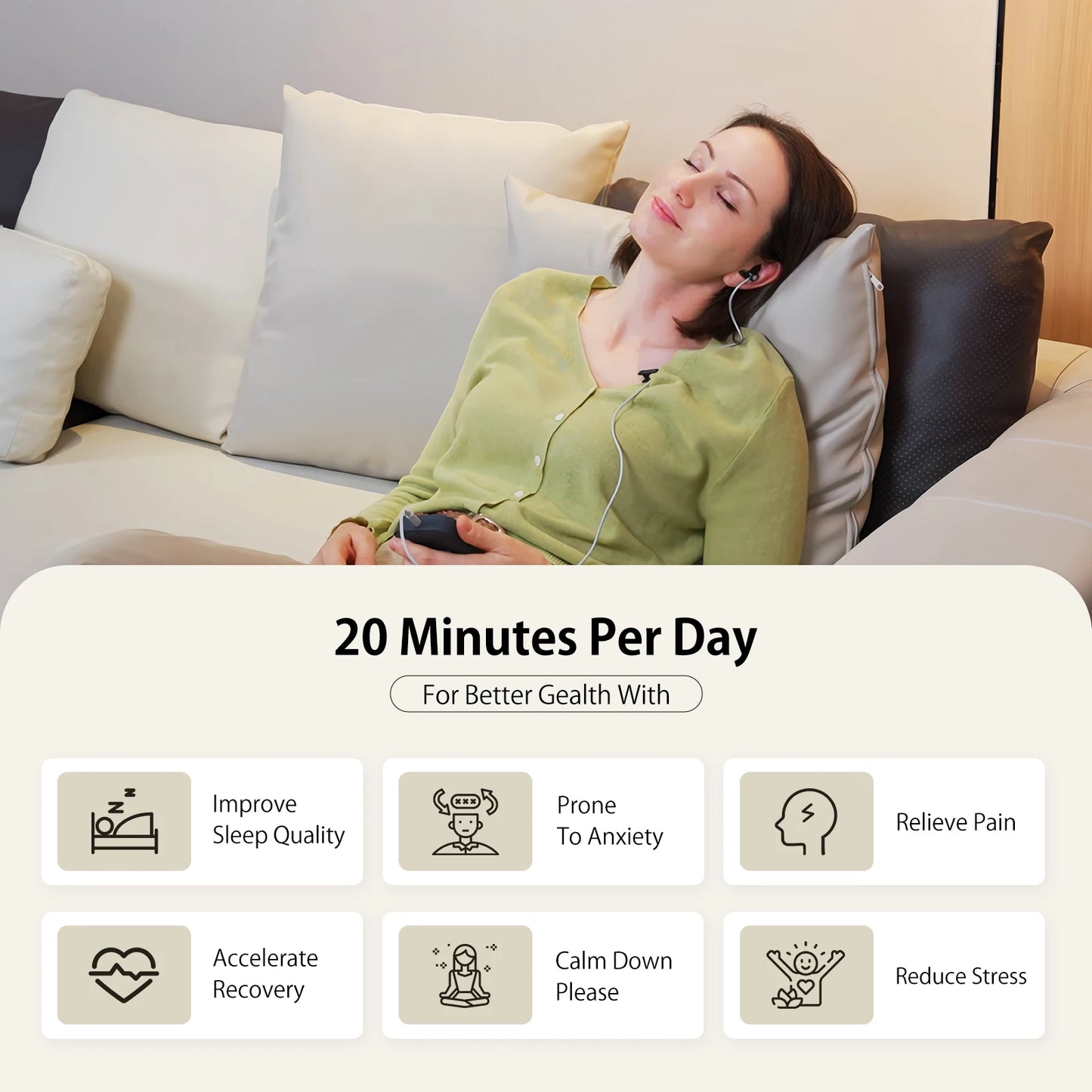 Zenowell Vagus Nerve Stimulation For Deep Sleep And Anxiety Relief