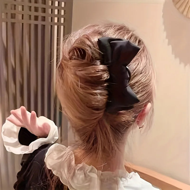 Fashion Women Bow U Shaped Hair Clip Hairpin Daily Wear