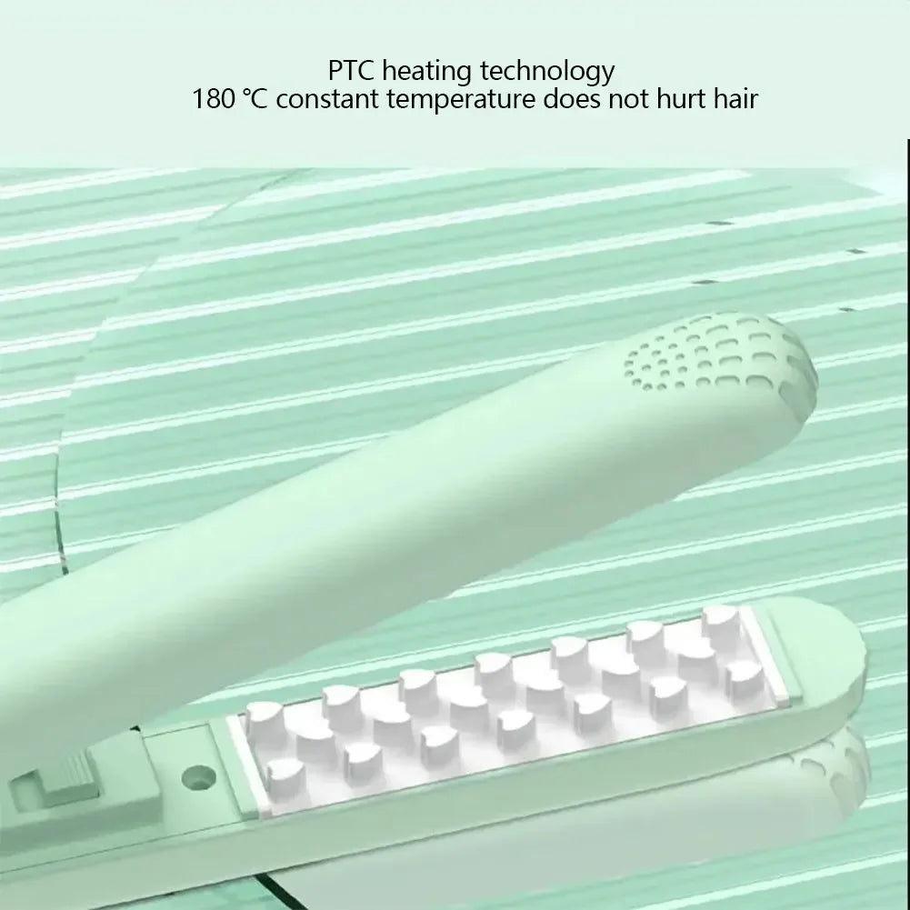 3D Grid Curler Mini Hair Curling Iron With Ceramic Barrel