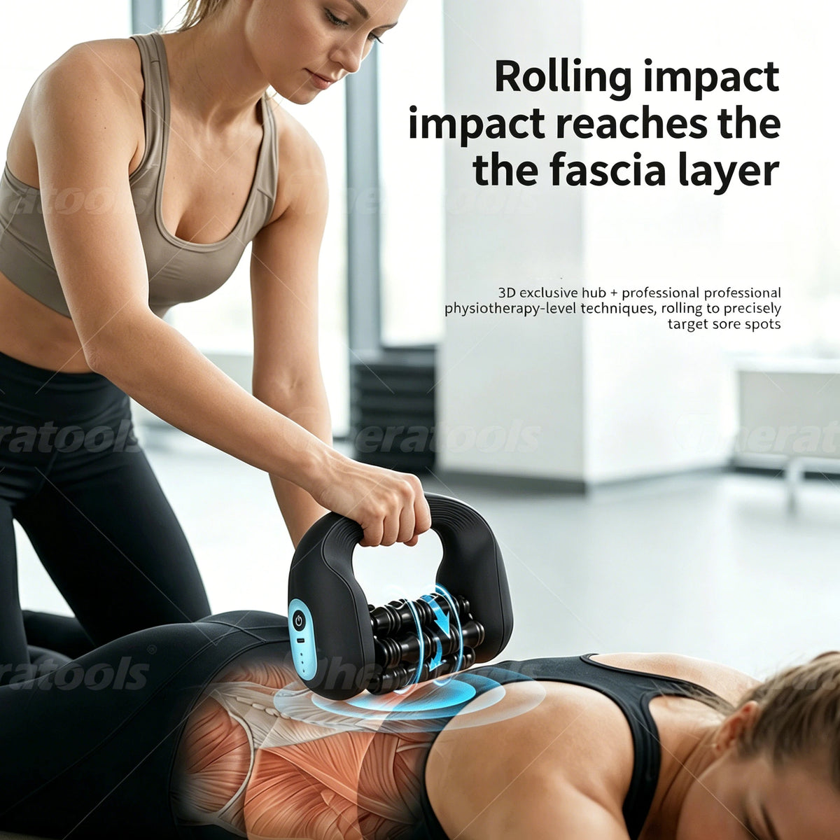 Theratools Electric Deep Tissue Massage Roller For Muscle Relief