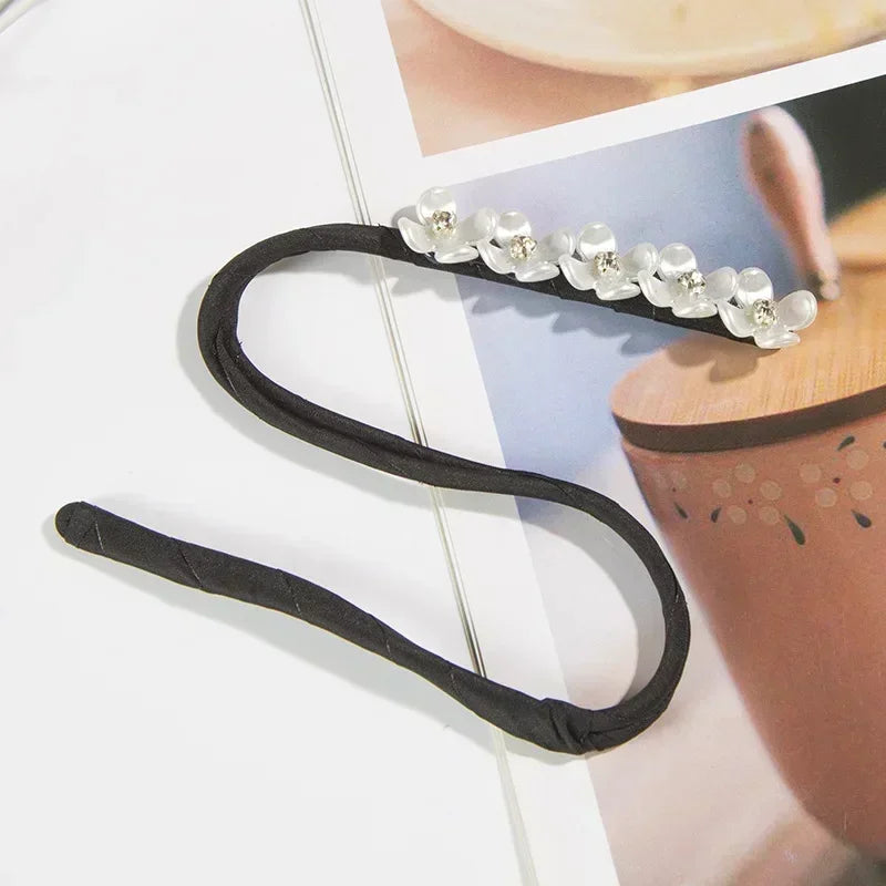 Elegant Pearl Bun Maker Hair Accessory for Korean Style Updos