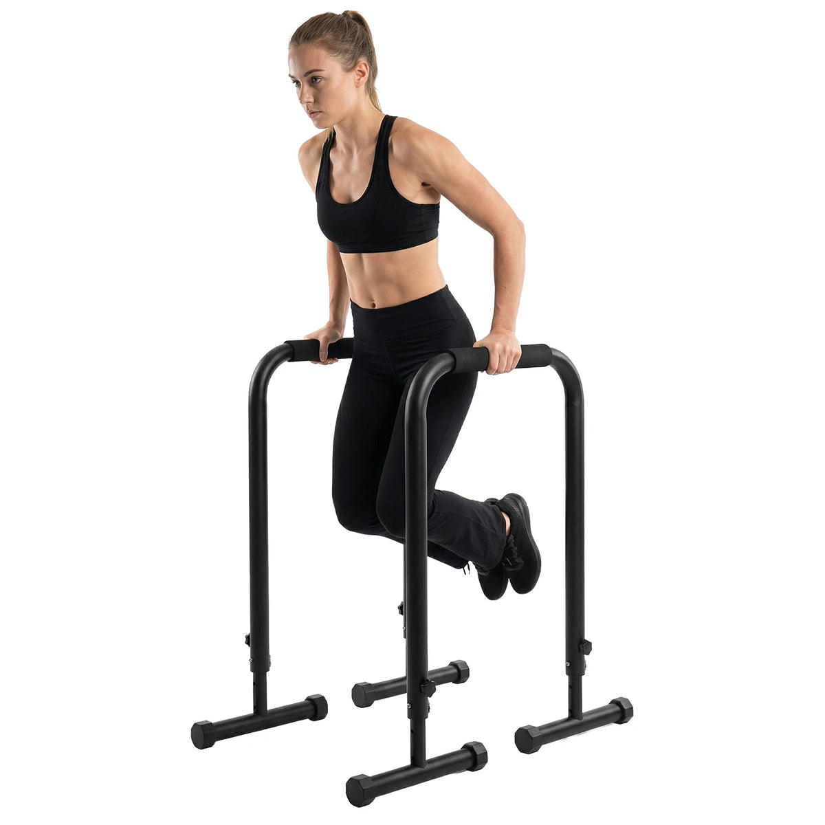 Adjustable Dip Bars Heavy Duty Portable Strength Training Station