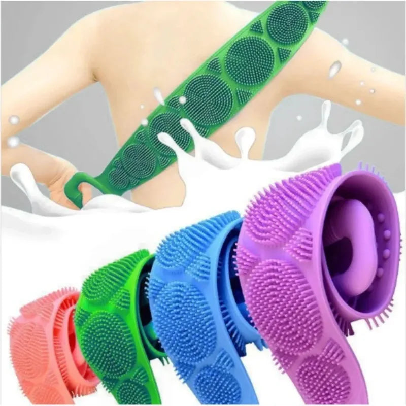Silicone Back Scrubber Massage Sponge Bath Brush Exfoliating