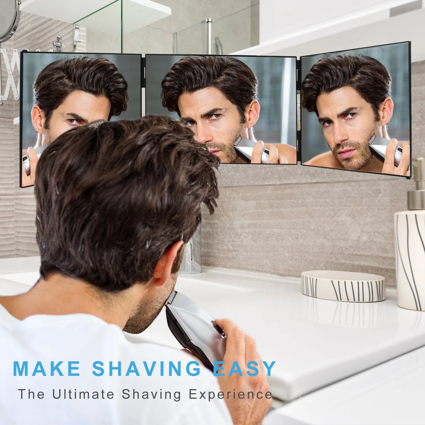 360 Degree Hair Cutting Mirror For Self Cut And Back View